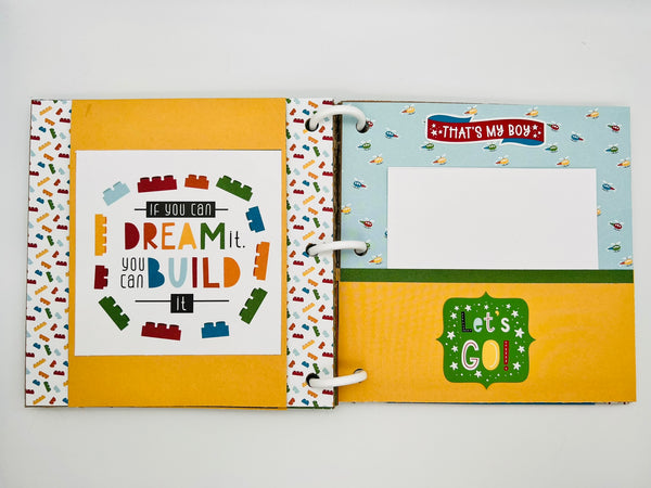 Premade Boy Scrapbook Photo Album