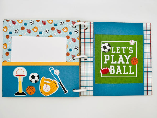 Premade Boy Scrapbook Photo Album