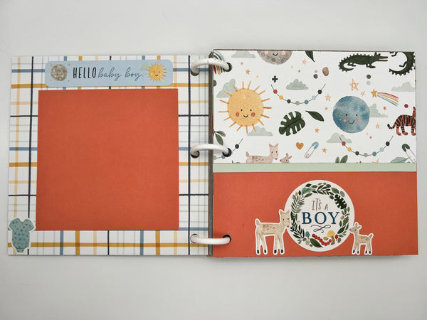 Baby Boy Scrapbook Photo Album Gift