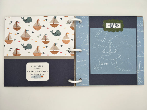 Baby Boy Scrapbook Photo Album Gift