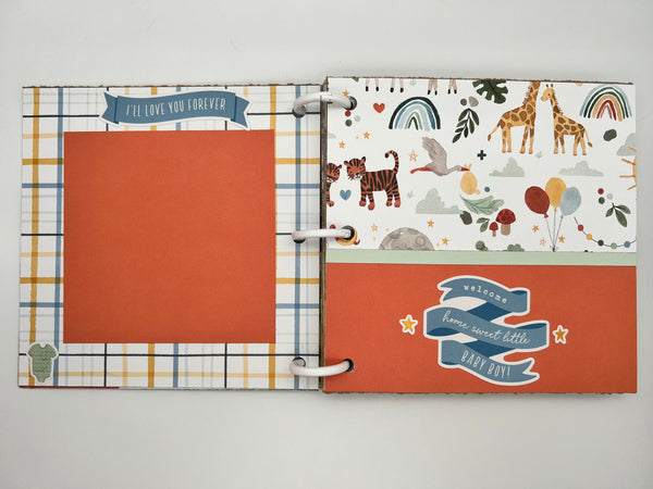 Baby Boy Scrapbook Photo Album Gift