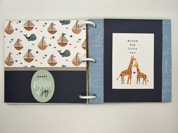 Baby Boy Scrapbook Photo Album Gift