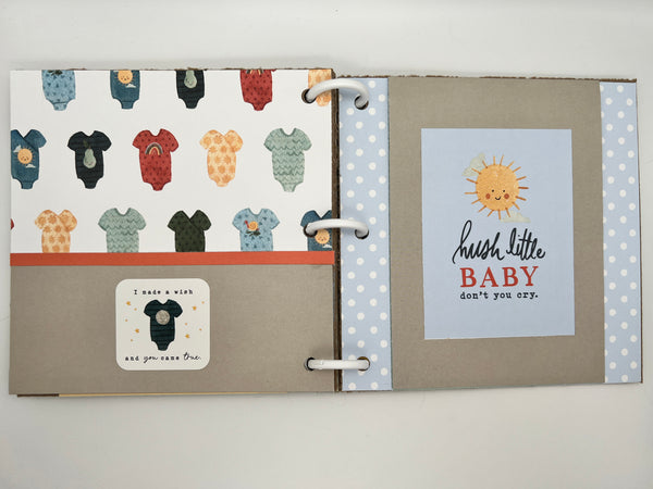 Baby Boy Scrapbook Photo Album Gift