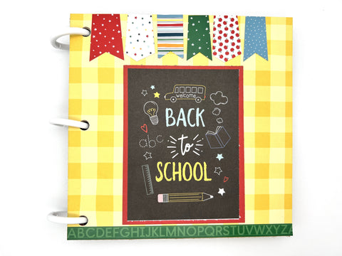 Premade School Scrapbook Photo Album