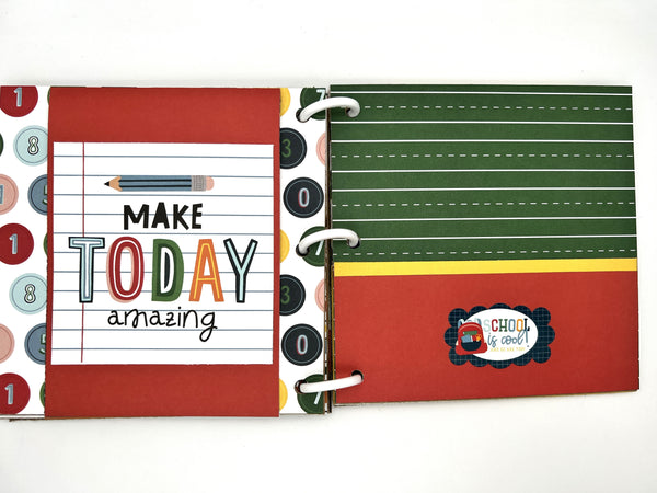 Premade School Scrapbook Photo Album