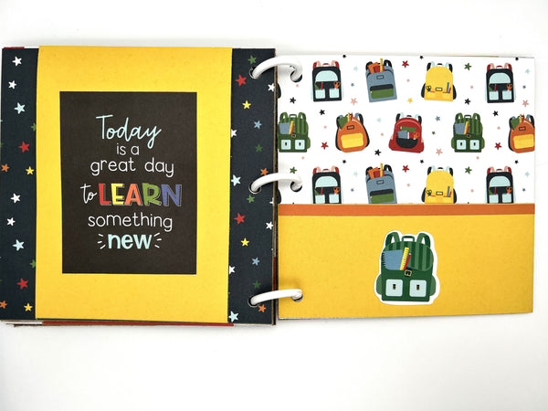 Premade School Scrapbook Photo Album