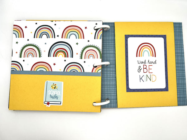 Premade School Scrapbook Photo Album