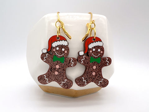 Christmas Gingerbread Earrings