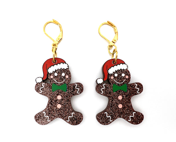 Christmas Gingerbread Earrings
