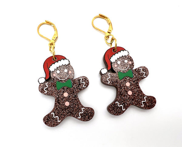 Christmas Gingerbread Earrings
