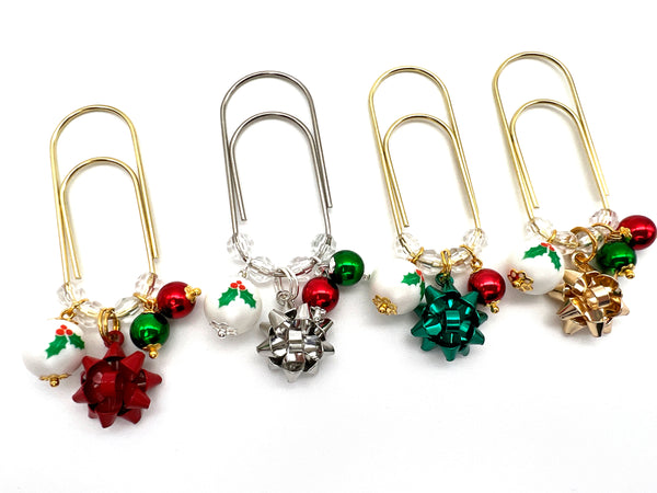 Christmas Bow Planner Paperclip