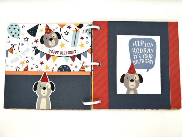 Premade Birthday Boy Scrapbook Photo Album