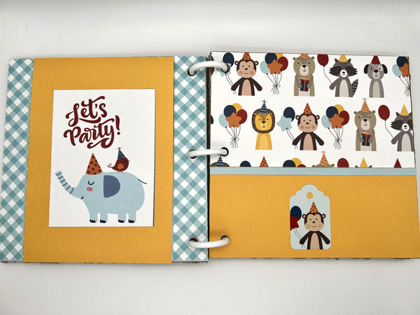 Premade Birthday Boy Scrapbook Photo Album