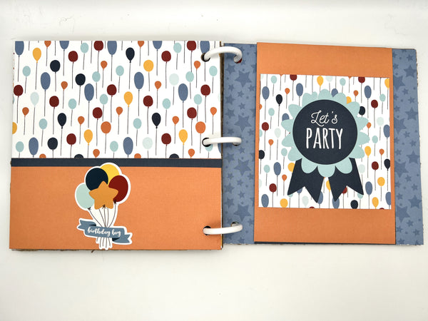 Premade Birthday Boy Scrapbook Photo Album