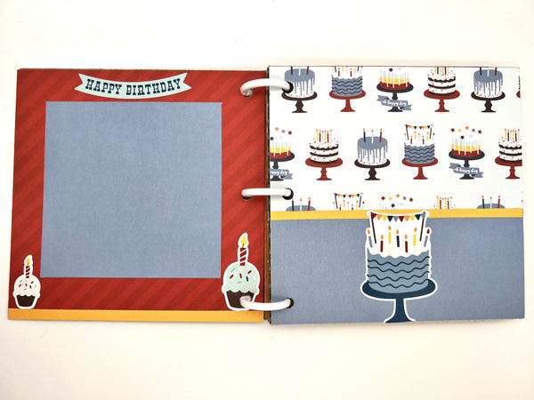 Premade Birthday Boy Scrapbook Photo Album