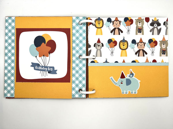 Premade Birthday Boy Scrapbook Photo Album