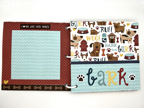 Premade Dog Scrapbook Photo Album