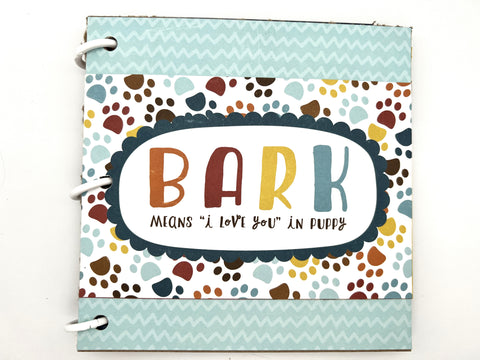Premade Dog Scrapbook Photo Album