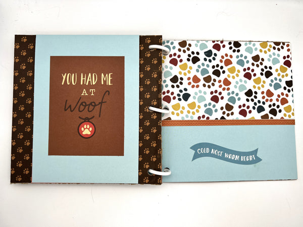Premade Dog Scrapbook Photo Album