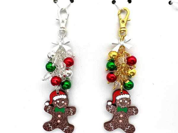 Christmas Gingerbread Charm Dangle Clip