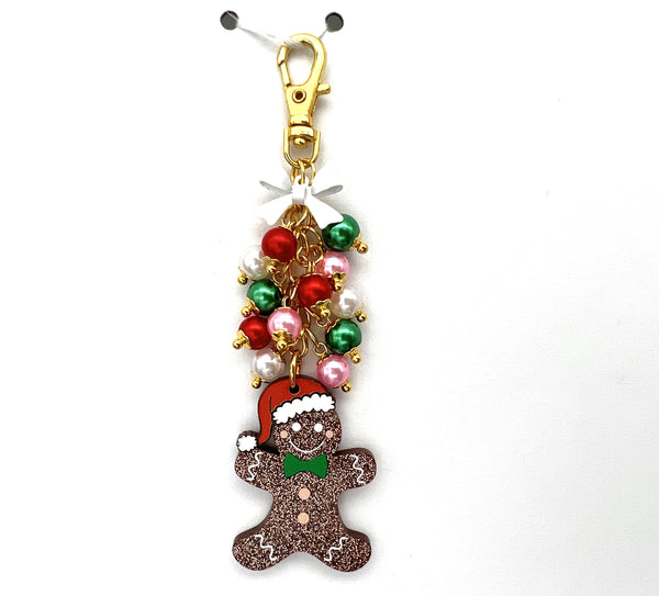 Christmas Gingerbread Charm Dangle Clip