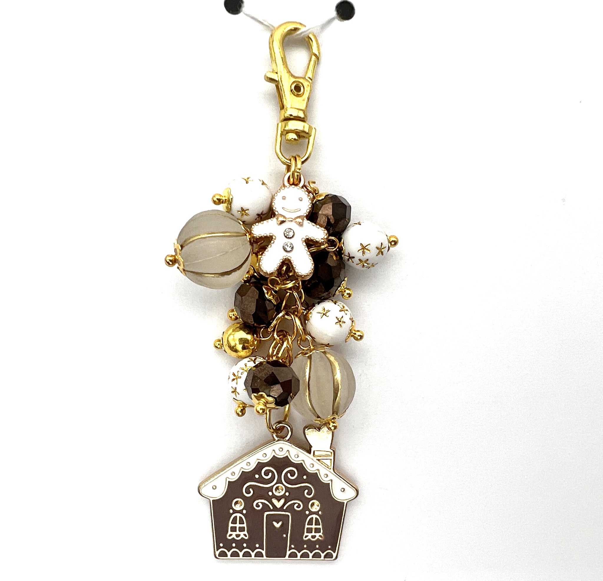 Christmas Gingerbread Charm Dangle Clip