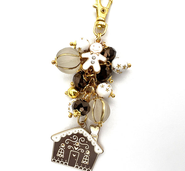 Christmas Gingerbread Charm Dangle Clip