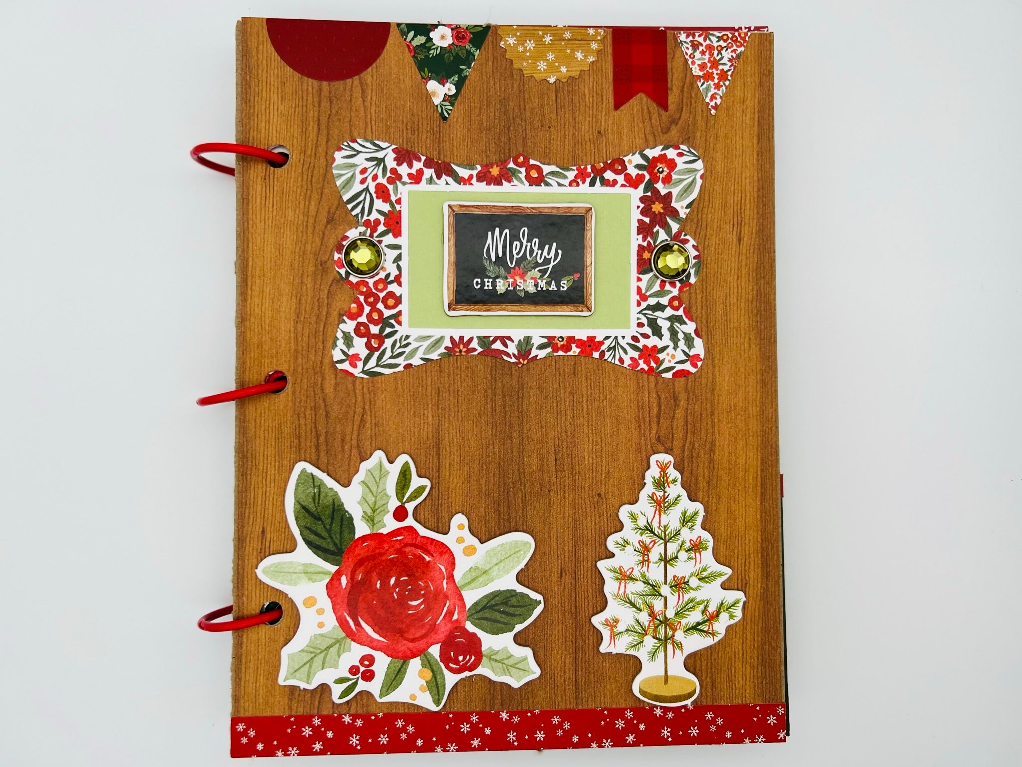 Premade Christmas Scrapbook Photo Album