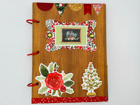 Premade Christmas Scrapbook Photo Album