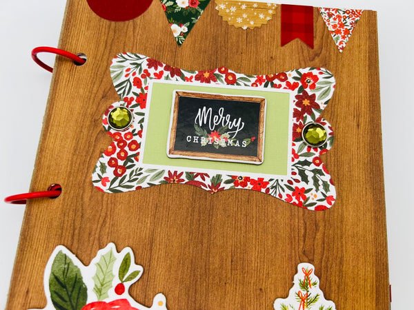 Premade Christmas Scrapbook Photo Album