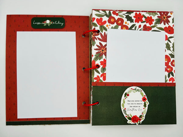 Premade Christmas Scrapbook Photo Album