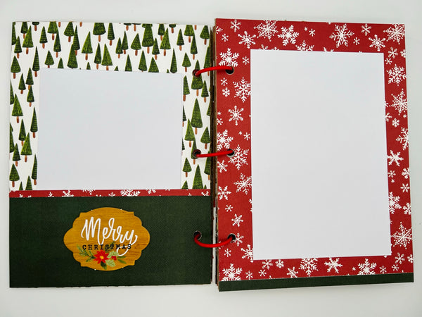 Premade Christmas Scrapbook Photo Album