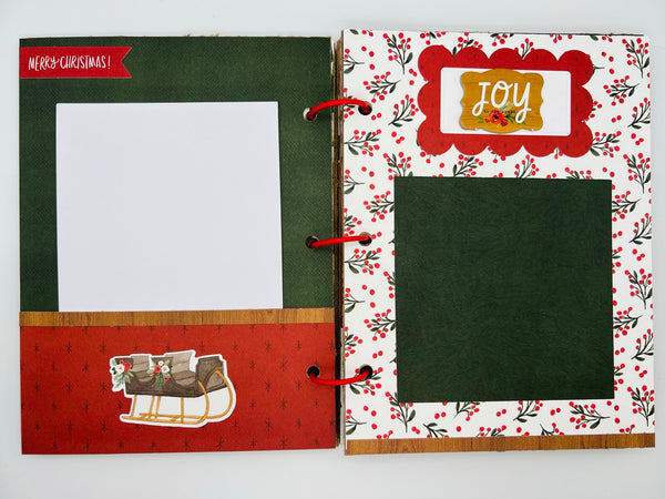 Premade Christmas Scrapbook Photo Album