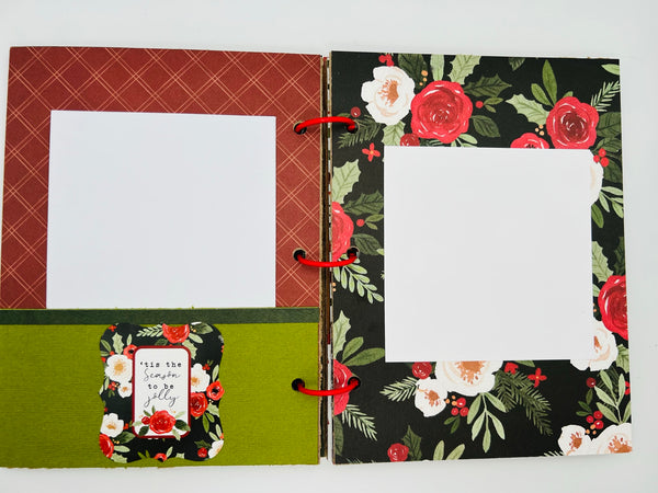 Premade Christmas Scrapbook Photo Album
