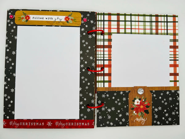 Premade Christmas Scrapbook Photo Album