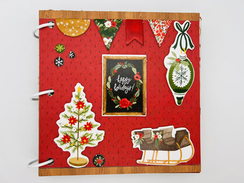 Premade Christmas Scrapbook Photo Album