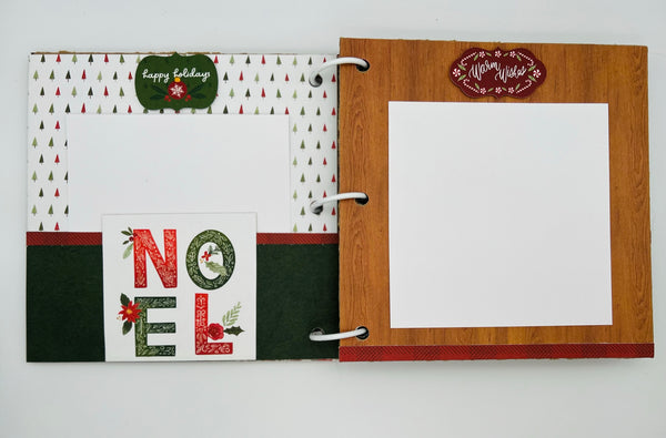 Premade Christmas Scrapbook Photo Album
