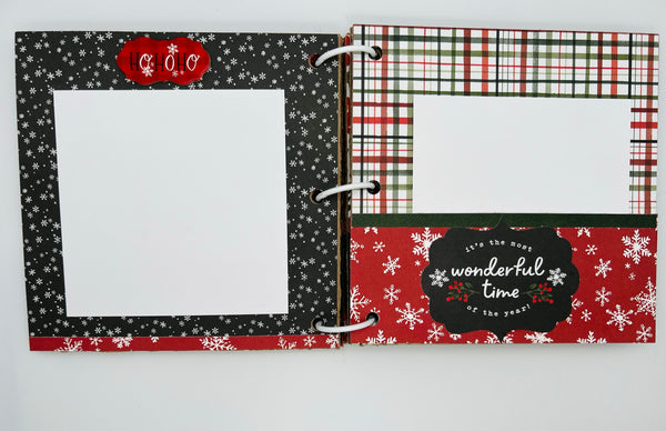 Premade Christmas Scrapbook Photo Album