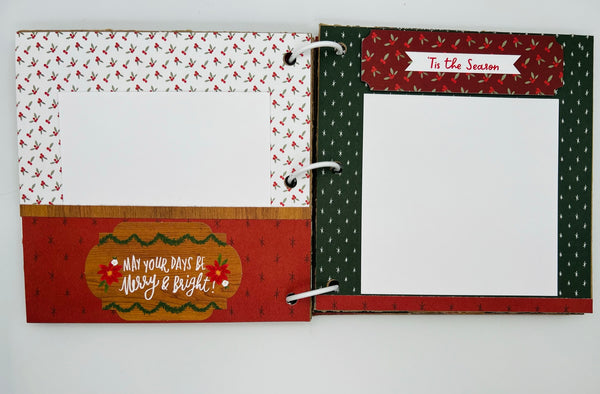 Premade Christmas Scrapbook Photo Album