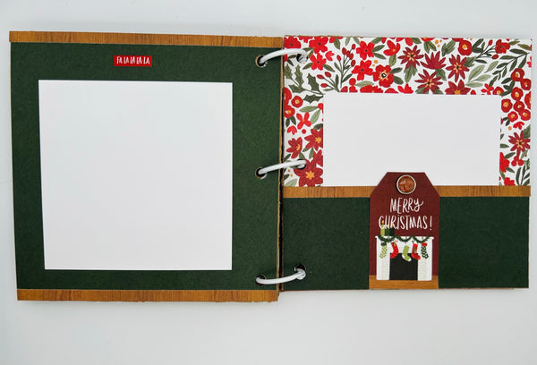 Premade Christmas Scrapbook Photo Album