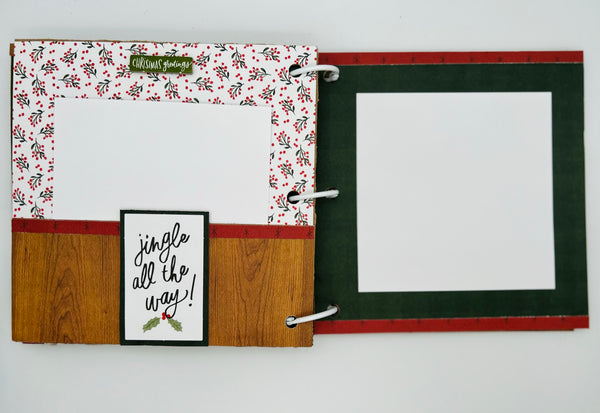 Premade Christmas Scrapbook Photo Album