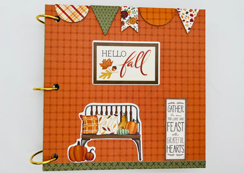 Premade Fall Scrapbook Photo Album