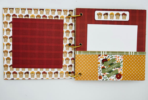 Premade Fall Scrapbook Photo Album