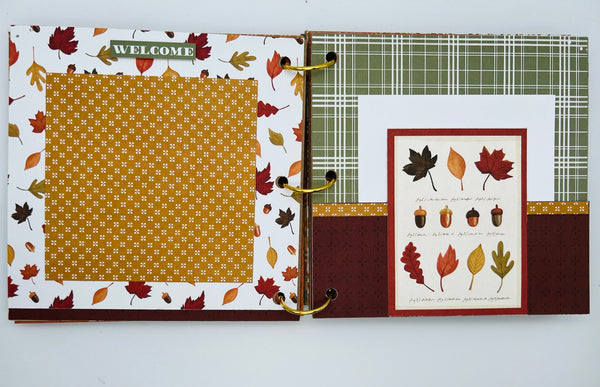 Premade Fall Scrapbook Photo Album