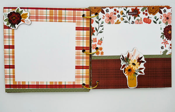 Premade Fall Scrapbook Photo Album