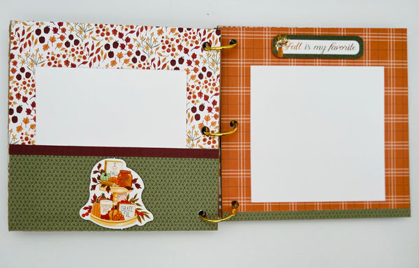 Premade Fall Scrapbook Photo Album