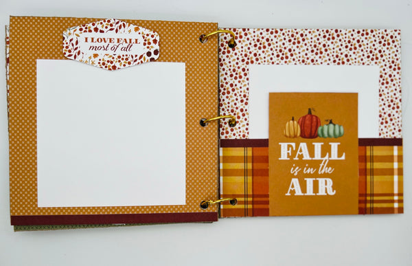 Premade Fall Scrapbook Photo Album