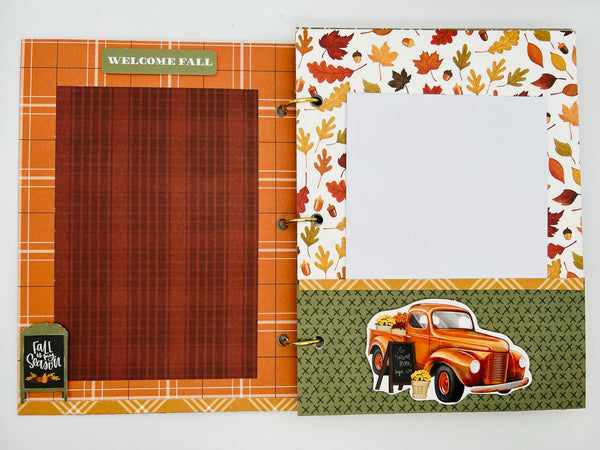 Premade Fall Scrapbook Photo Album