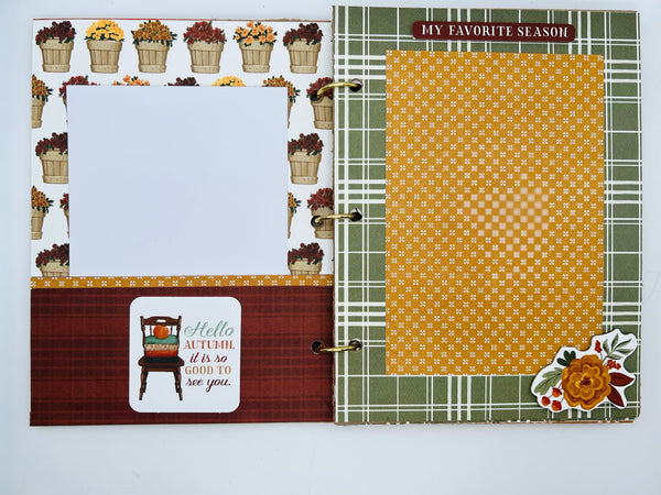Premade Fall Scrapbook Photo Album