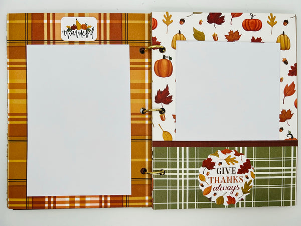 Premade Fall Scrapbook Photo Album